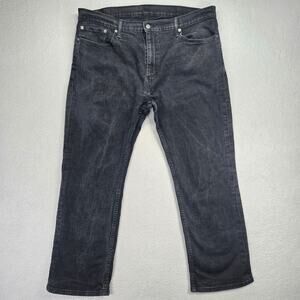 Levi’s 559 Jeans Mens Size 40x30 Relaxed Fit Straight Leg Denim Black (38x28)